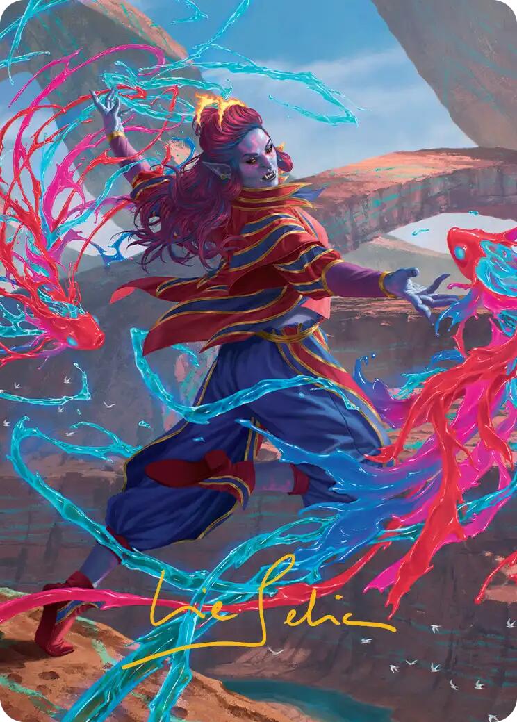 Rootha, Mastering the Moment Art Card (Gold-Stamped Signature) [Secrets of Strixhaven Art Series] | Card Citadel