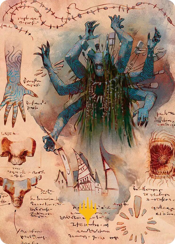 The Dawning Archaic Art Card (Gold-Stamped Planeswalker Symbol) [Secrets of Strixhaven Art Series] | Card Citadel