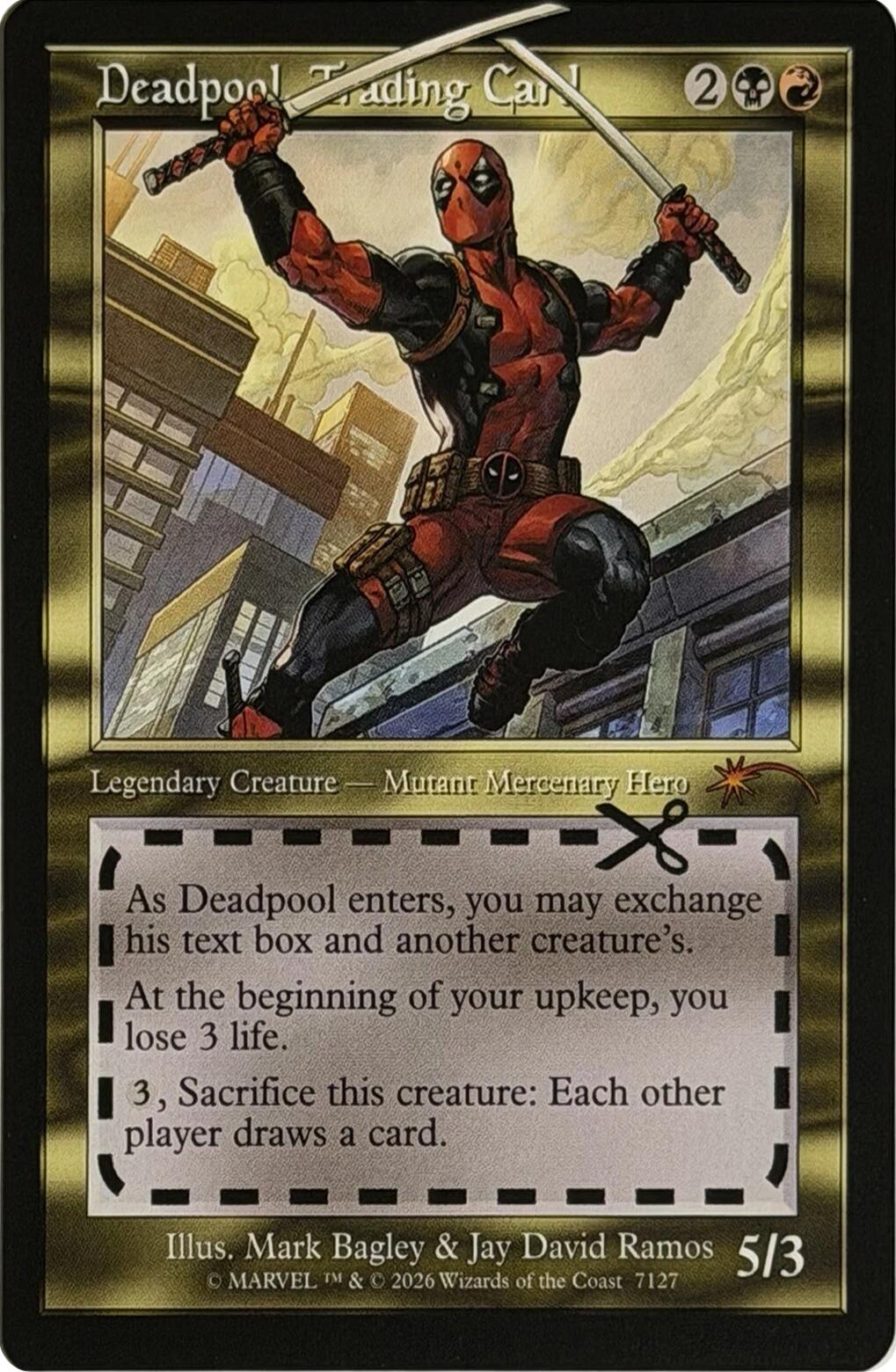 Deadpool, Trading Card (7127) [Secret Lair Drop Series] | Card Citadel