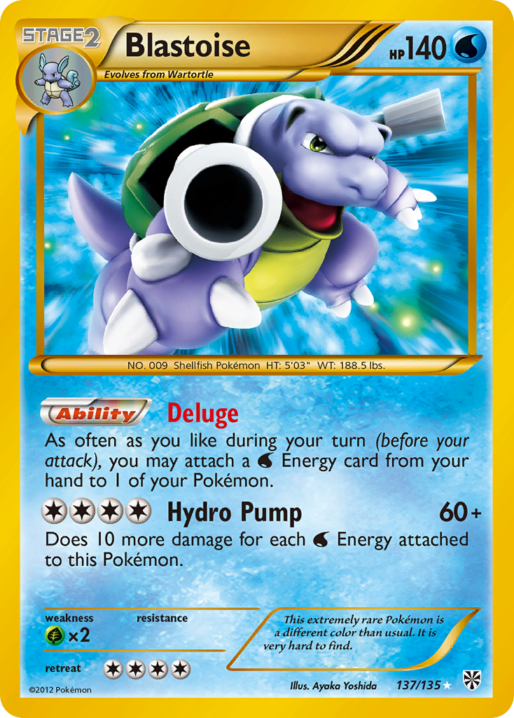 Blastoise (137/135) [Black & White: Plasma Storm] | Card Citadel