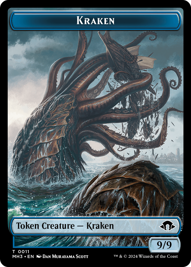 Kraken // Energy Reserve Double-Sided Token [Modern Horizons 3 Tokens] | Card Citadel