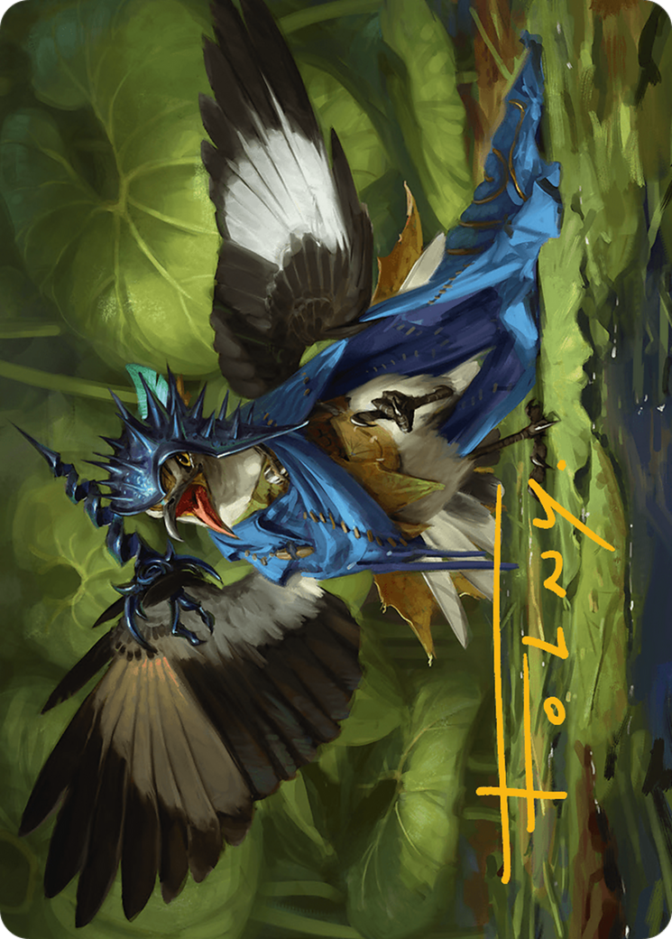Mockingbird Art Card (Gold-Stamped Signature) [Bloomburrow Art Series] | Card Citadel