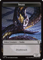 Snake // Zombie Double-Sided Token [Secrets of Strixhaven Commander Tokens] | Card Citadel