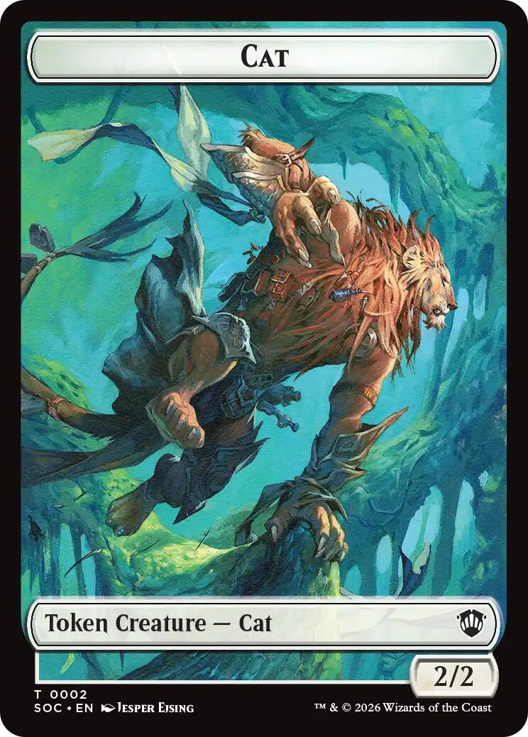 Cat // Inkling (0022) Double-Sided Token [Secrets of Strixhaven Commander Tokens] | Card Citadel