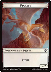 Pegasus // Inkling (0022) Double-Sided Token [Secrets of Strixhaven Commander Tokens] | Card Citadel