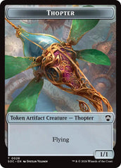 Thopter // Fractal (0004) Double-Sided Token [Secrets of Strixhaven Commander Tokens] | Card Citadel
