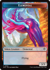 Dragon Illusion // Elemental (0002) Double-Sided Token [Secrets of Strixhaven Commander Tokens] | Card Citadel