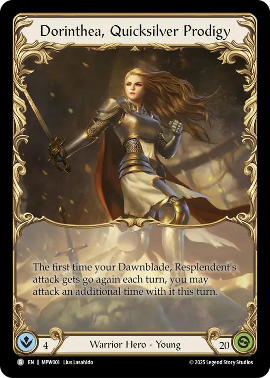 Dorinthea, Quicksilver Prodigy [MPW001] (Mastery Pack Warrior) | Card Citadel