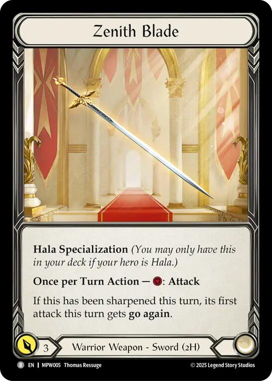 Zenith Blade [MPW005] (Mastery Pack Warrior) | Card Citadel