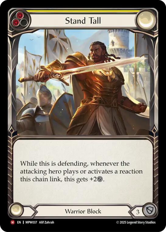 Stand Tall (Yellow) [MPW037] (Mastery Pack Warrior) | Card Citadel