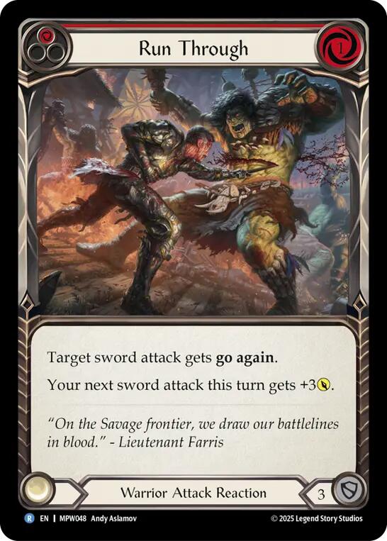 Run Through (Red) [MPW048] (Mastery Pack Warrior) | Card Citadel