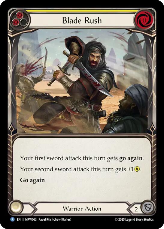 Blade Rush (Yelllow) [MPW063] (Mastery Pack Warrior) | Card Citadel