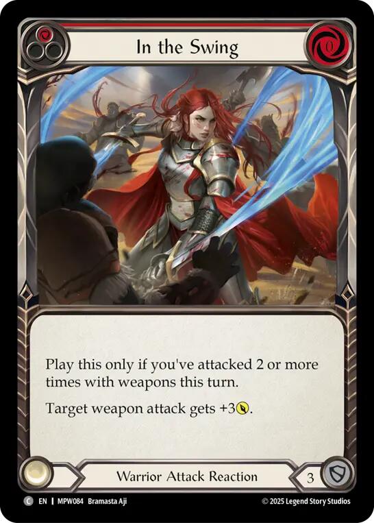 In the Swing (Red) [MPW084] (Mastery Pack Warrior) | Card Citadel