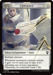 Contract // Pegasus Double-Sided Token [Secrets of Strixhaven Commander Tokens] | Card Citadel