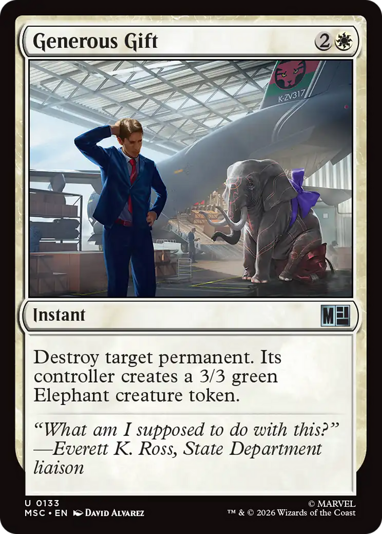 Generous Gift (Surge Foil) [Marvel Super Heroes Commander] | Card Citadel