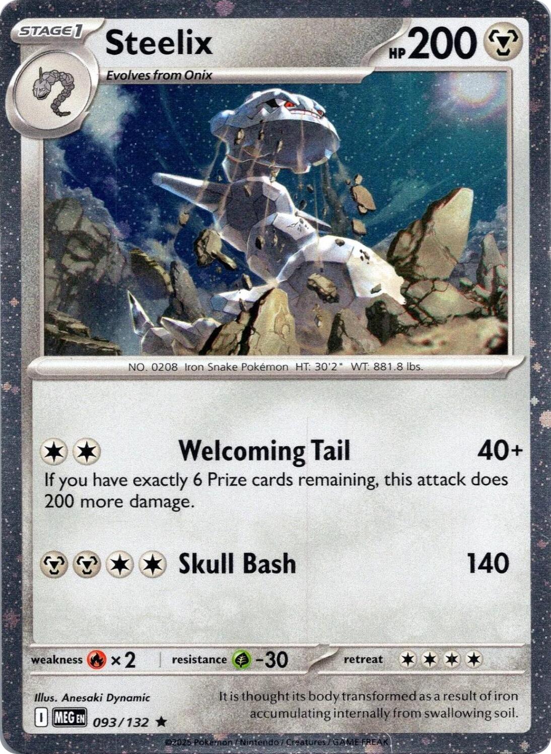 Steelix (093/132) (Cosmos Holo) [Mega Evolution: Base Set] | Card Citadel