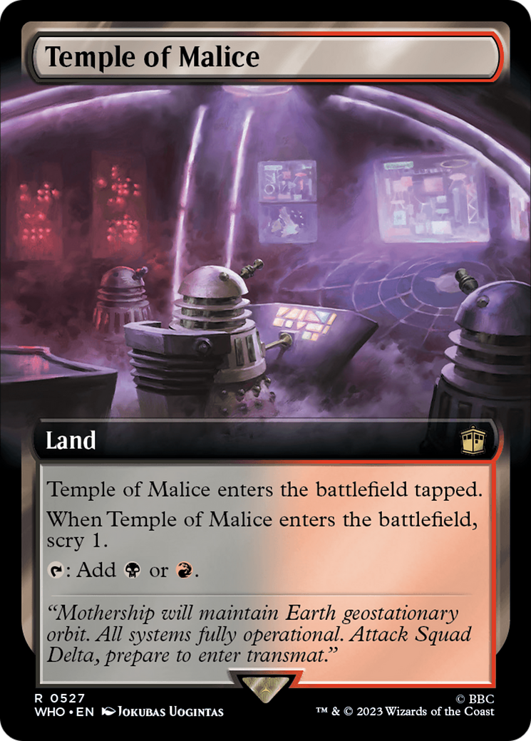 Temple of Malice (Extended Art) [Doctor Who] | Card Citadel