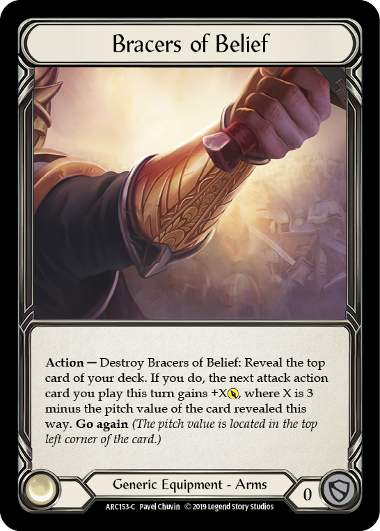 Bracers of Belief [ARC153-C] (Arcane Rising)  1st Edition Normal | Card Citadel