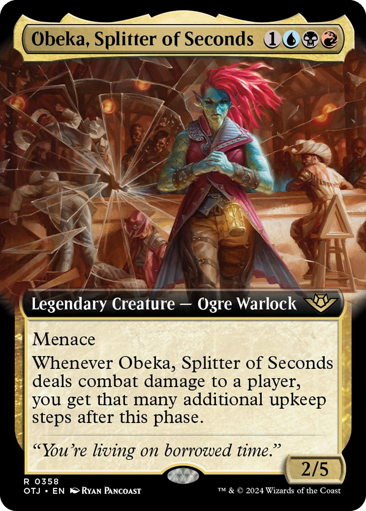 Obeka, Splitter of Seconds (Extended Art) [Outlaws of Thunder Junction] | Card Citadel