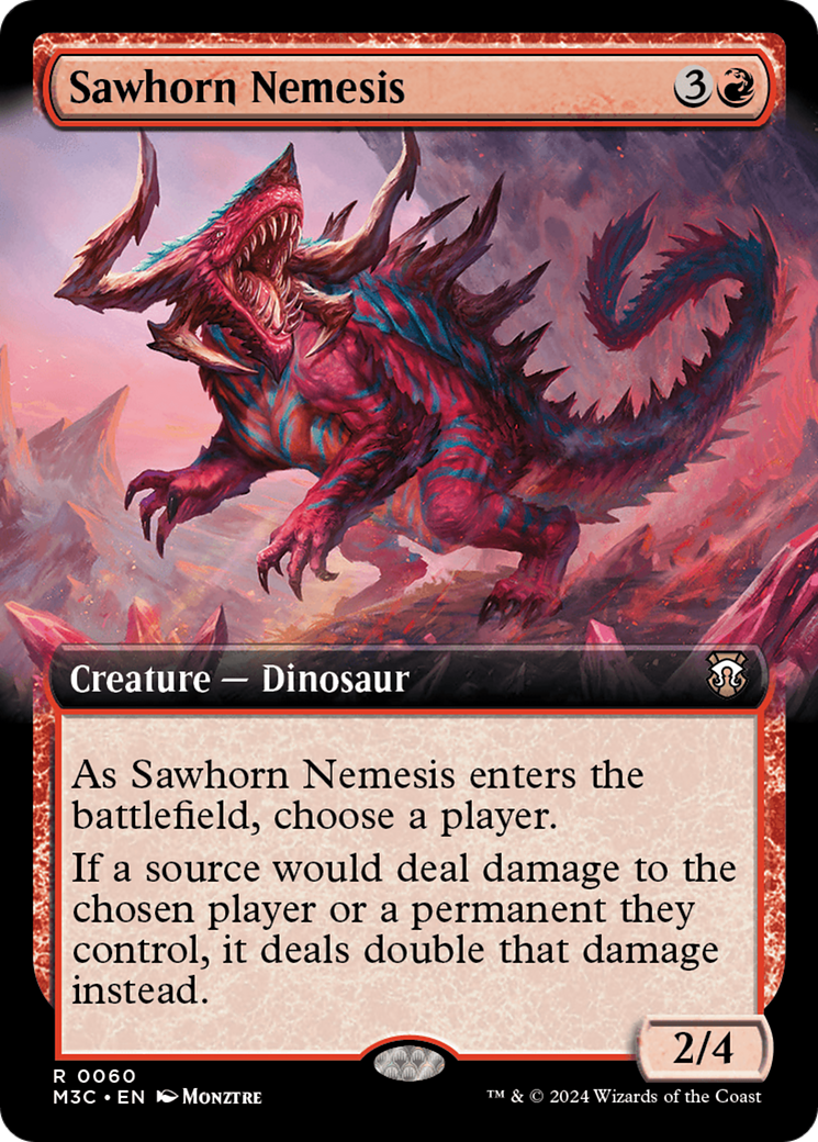 Sawhorn Nemesis (Extended Art) [Modern Horizons 3 Commander] | Card Citadel