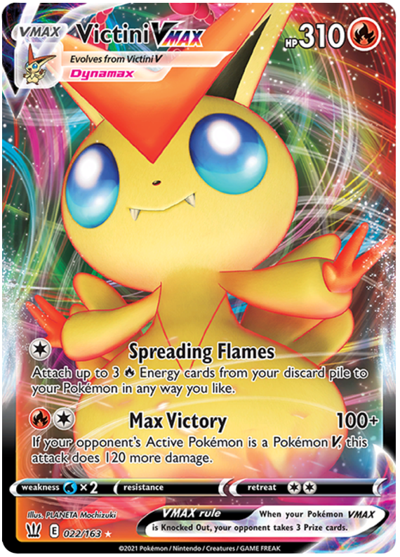 Victini VMAX (022/163) [Sword & Shield: Battle Styles] | Card Citadel