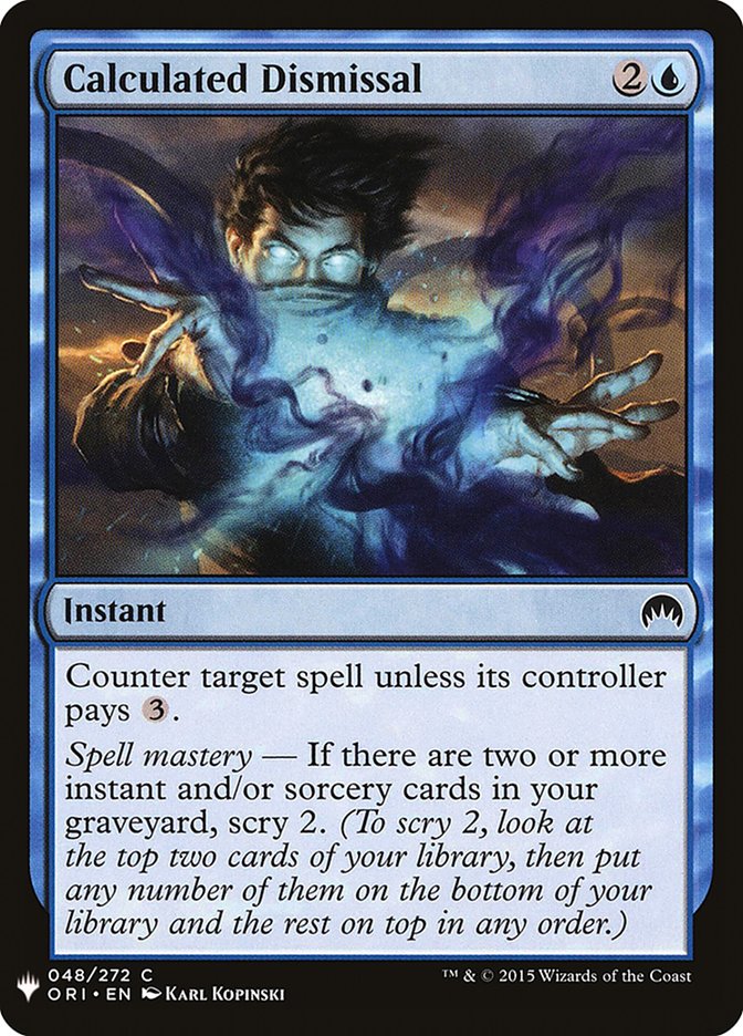Calculated Dismissal [Mystery Booster] | Card Citadel