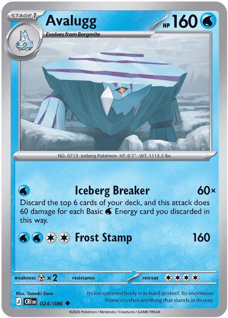 Avalugg (024/086) [Mega Evolution: Chaos Rising] | Card Citadel
