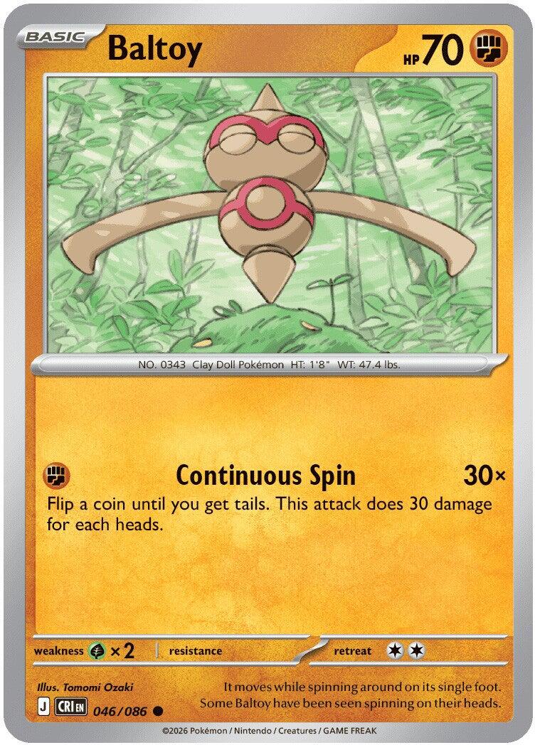 Baltoy (046/086) [Mega Evolution: Chaos Rising] | Card Citadel