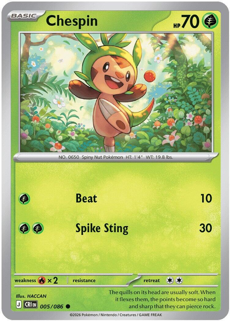 Chespin (005/086) [Mega Evolution: Chaos Rising] | Card Citadel
