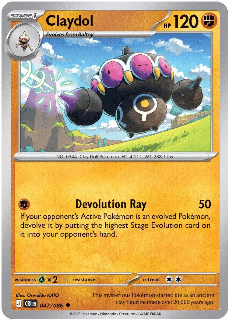 Claydol (047/086) [Mega Evolution: Chaos Rising] | Card Citadel