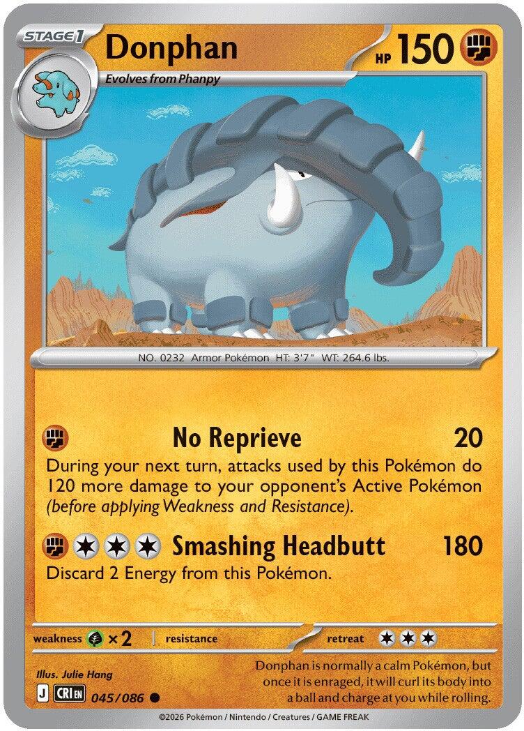 Donphan (045/086) [Mega Evolution: Chaos Rising] | Card Citadel