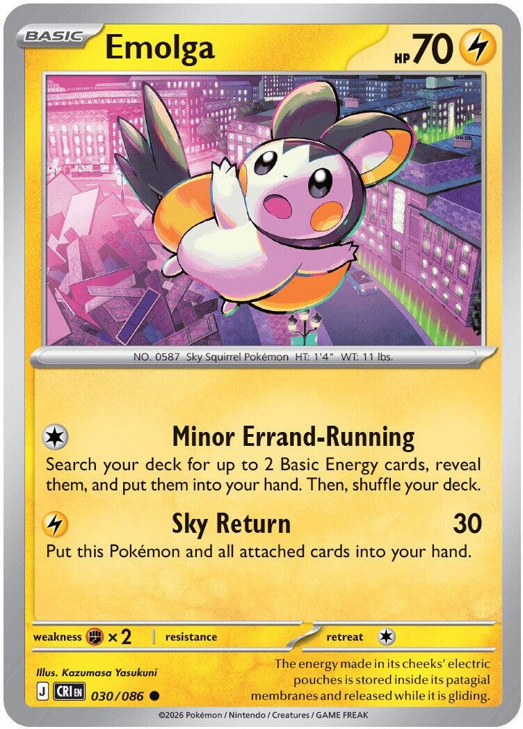 Emolga (030/086) [Mega Evolution: Chaos Rising] | Card Citadel