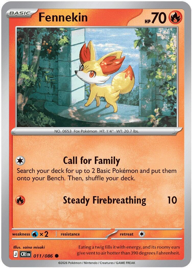 Fennekin (011/086) [Mega Evolution: Chaos Rising] | Card Citadel