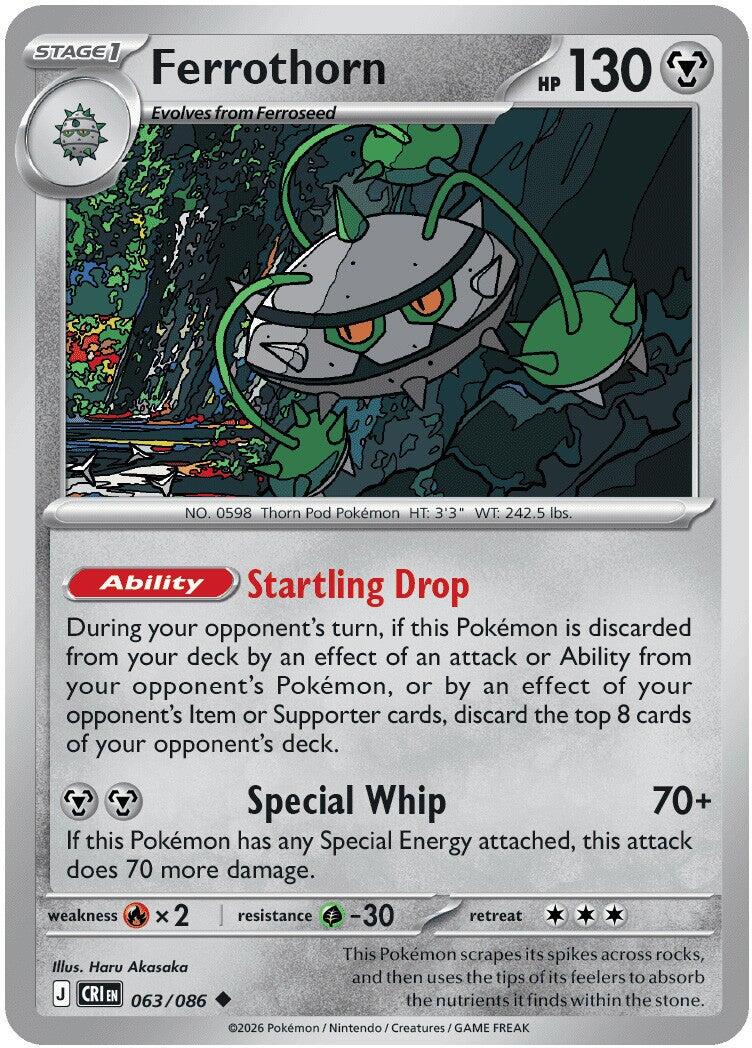 Ferrothorn (063/086) [Mega Evolution: Chaos Rising] | Card Citadel