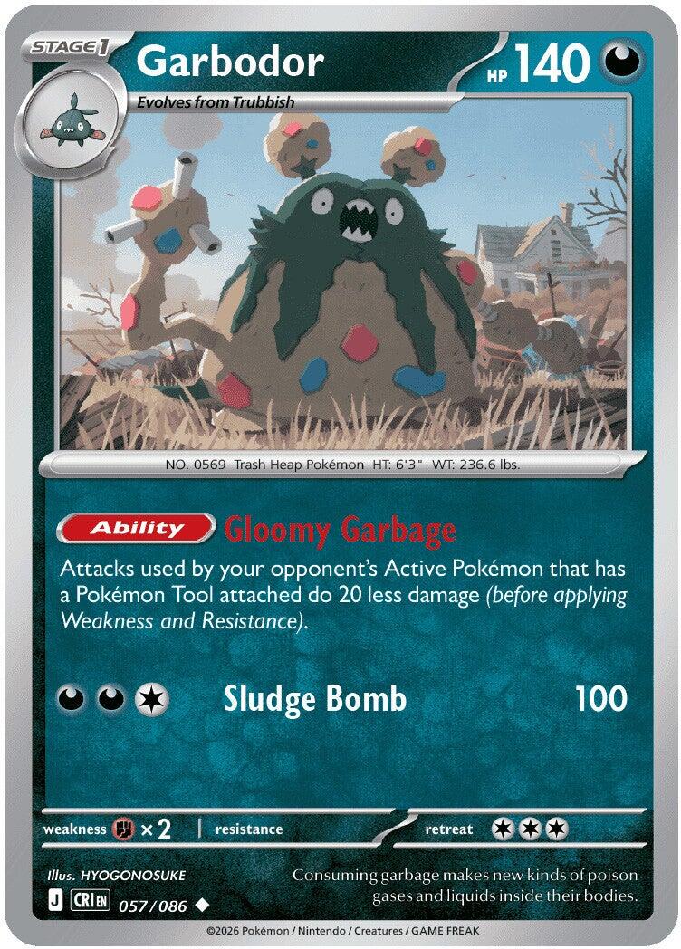 Garbodor (057/086) [Mega Evolution: Chaos Rising] | Card Citadel