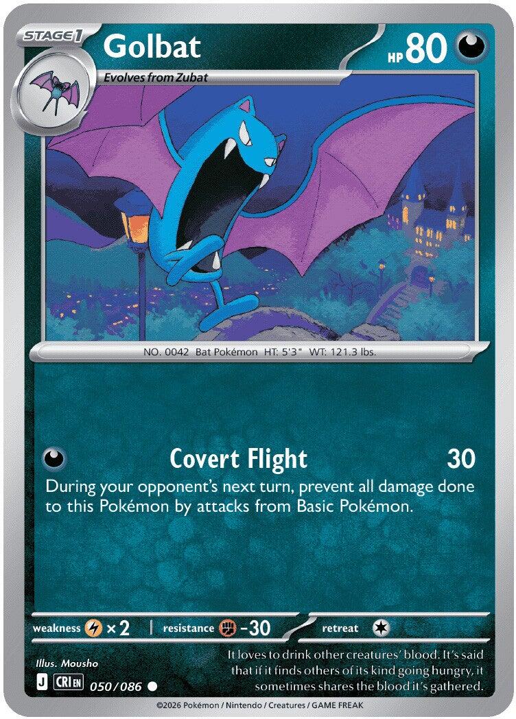 Golbat (050/086) [Mega Evolution: Chaos Rising] | Card Citadel