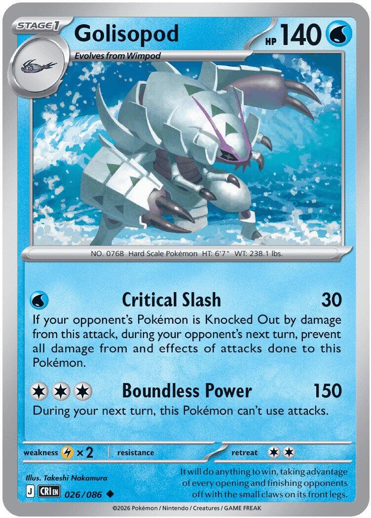 Golisopod (026/086) [Mega Evolution: Chaos Rising] | Card Citadel