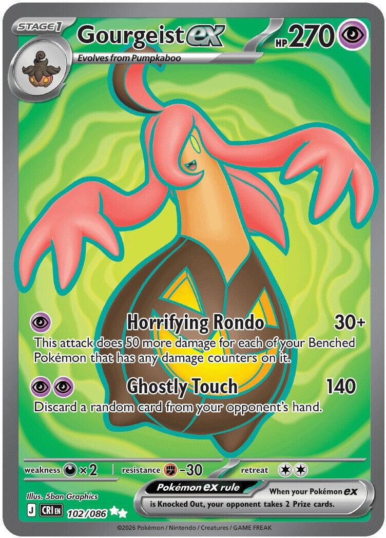 Gourgeist ex (102/086) [Mega Evolution: Chaos Rising] | Card Citadel