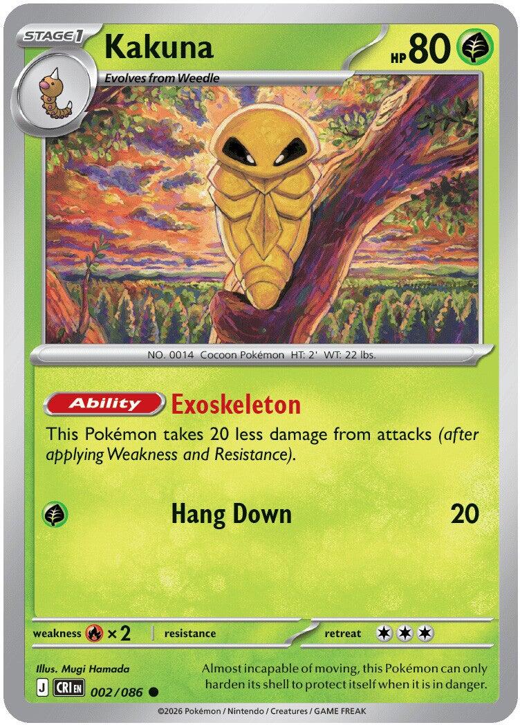 Kakuna (002/086) [Mega Evolution: Chaos Rising] | Card Citadel