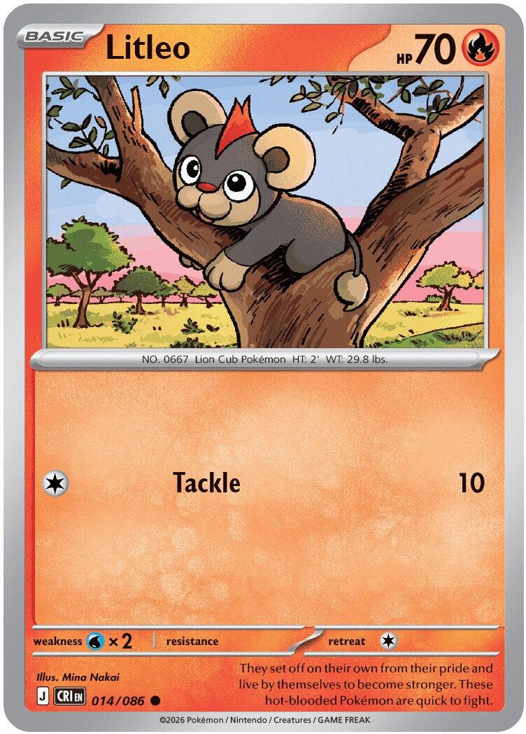 Litleo (014/086) [Mega Evolution: Chaos Rising] | Card Citadel