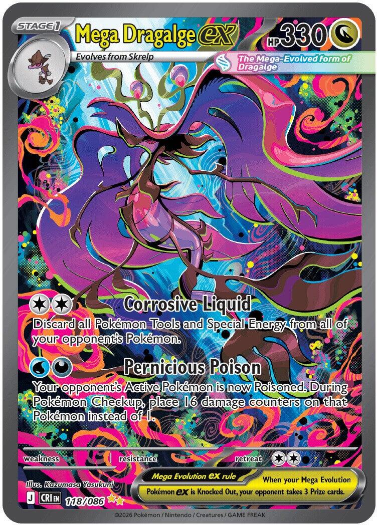 Mega Dragalge ex (118/086) [Mega Evolution: Chaos Rising] | Card Citadel