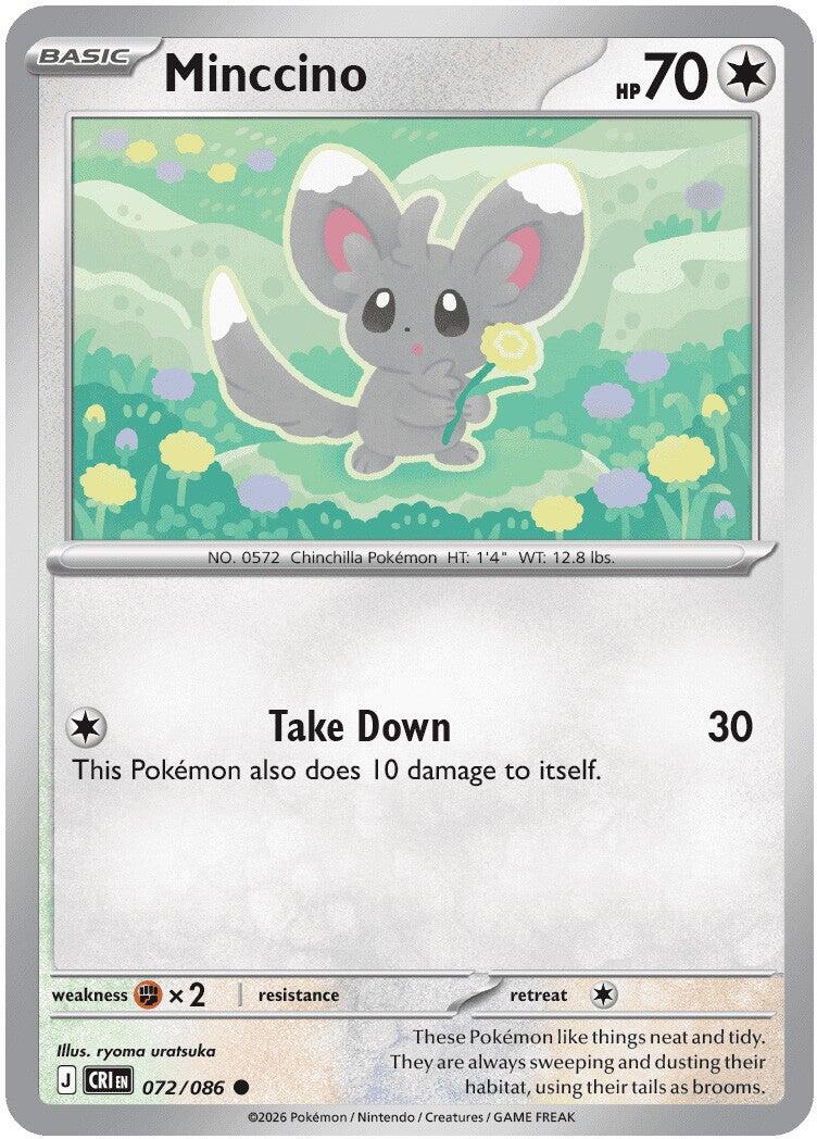 Minccino (072/086) [Mega Evolution: Chaos Rising] | Card Citadel