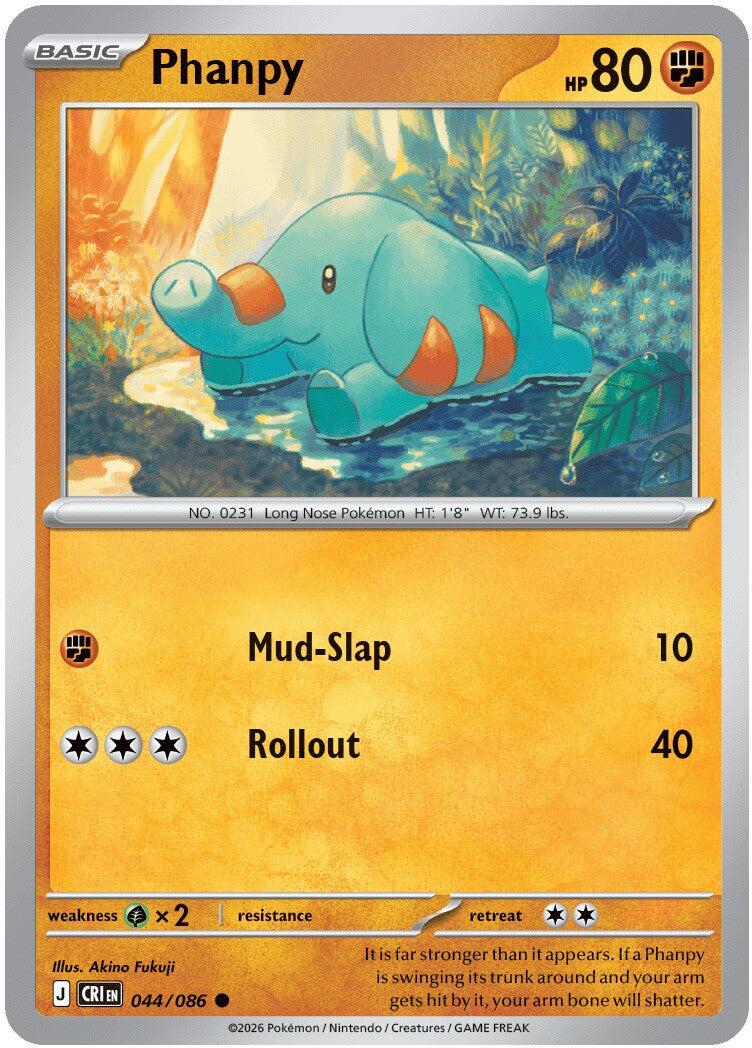 Phanpy (044/086) [Mega Evolution: Chaos Rising] | Card Citadel