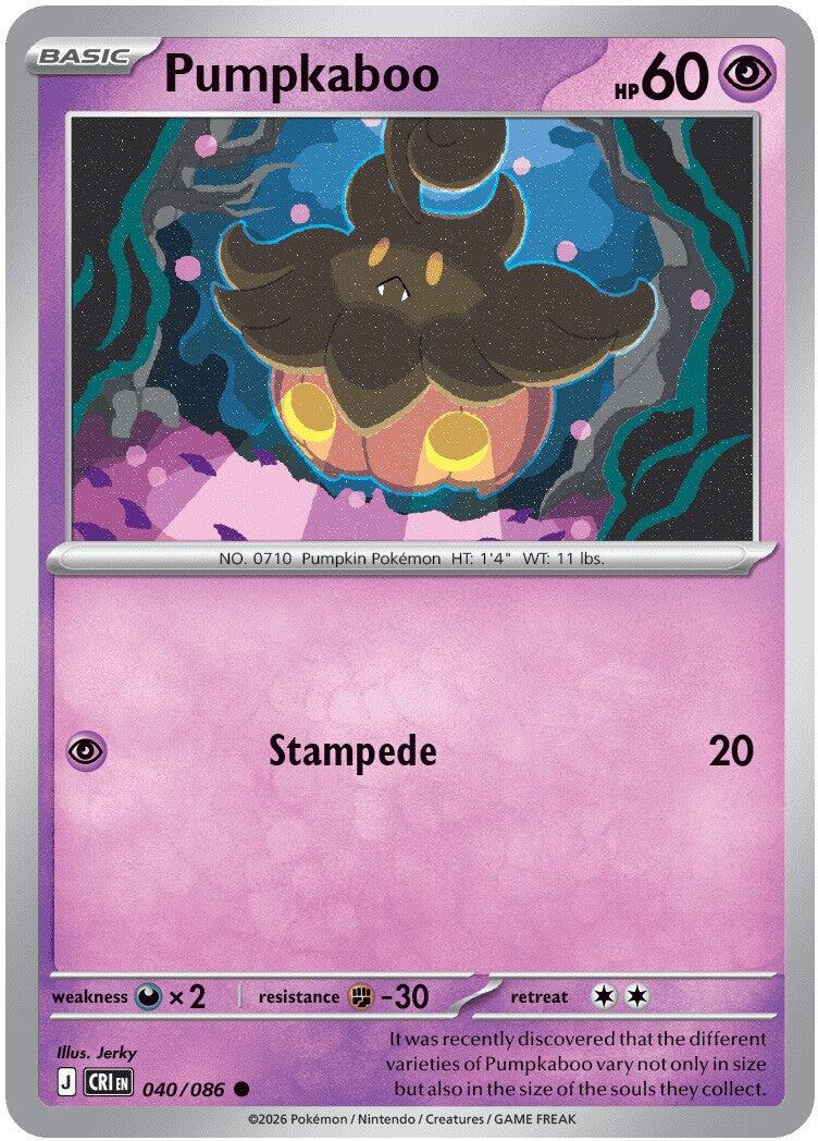 Pumpkaboo (040/086) [Mega Evolution: Chaos Rising] | Card Citadel