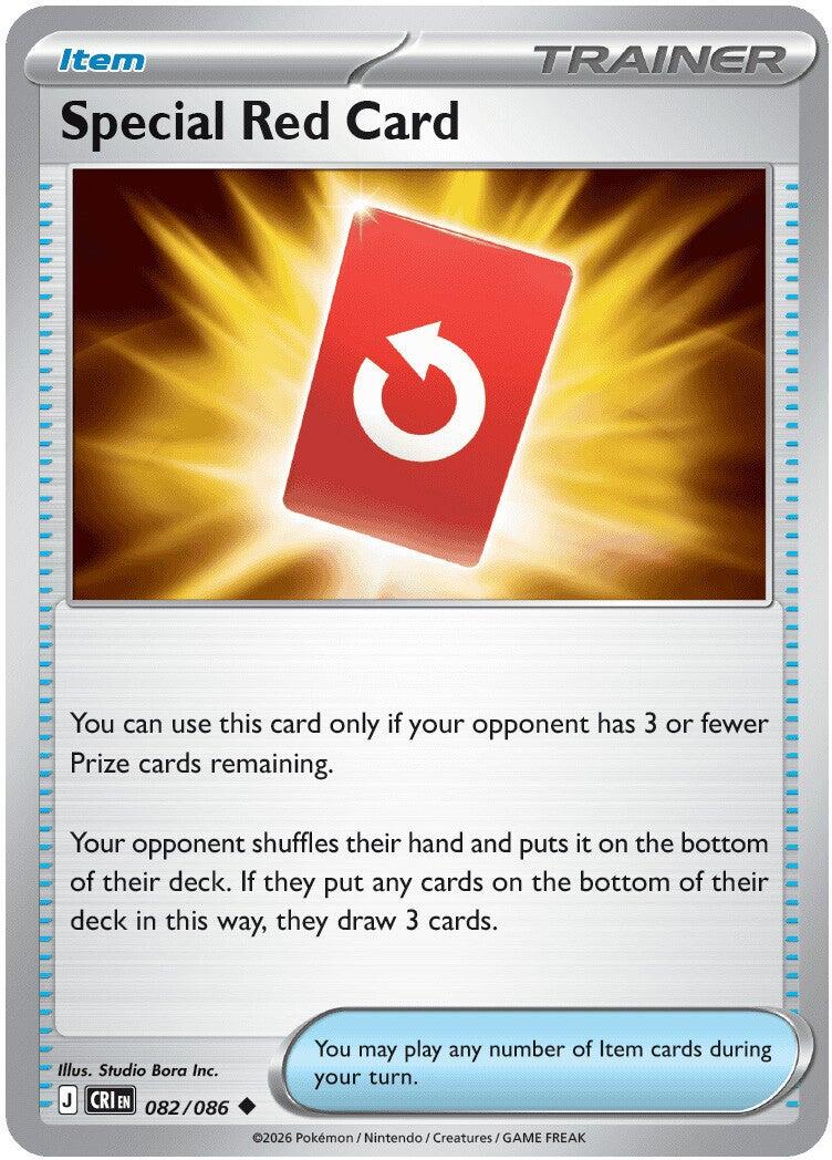 Special Red Card (082/086) [Mega Evolution: Chaos Rising] | Card Citadel