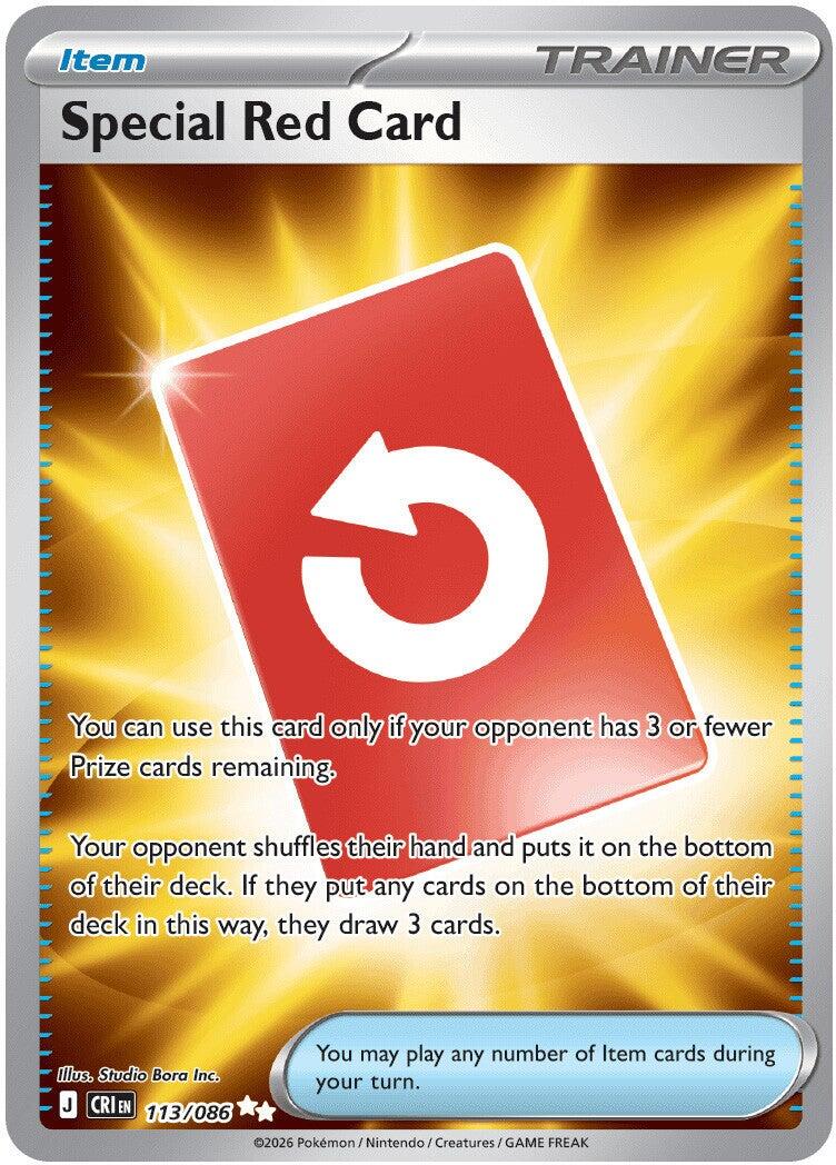 Special Red Card (113/086) [Mega Evolution: Chaos Rising] | Card Citadel