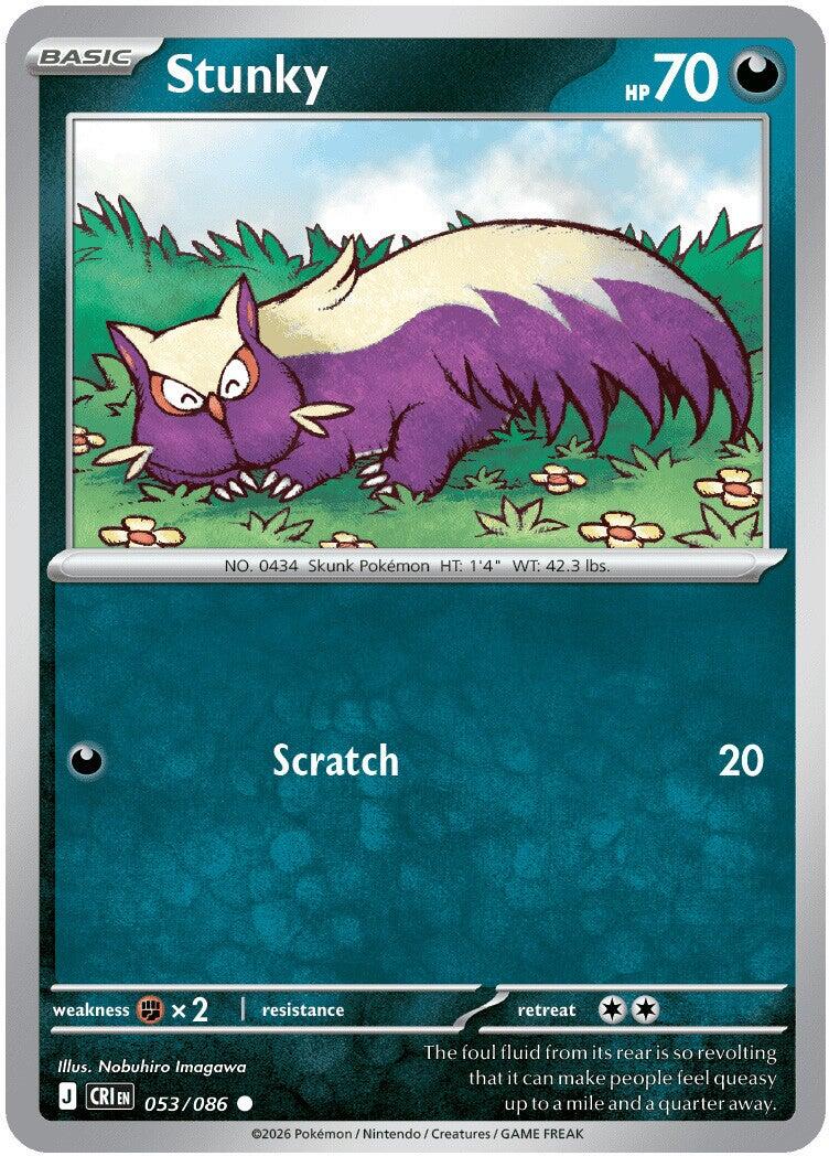 Stunky (053/086) [Mega Evolution: Chaos Rising] | Card Citadel