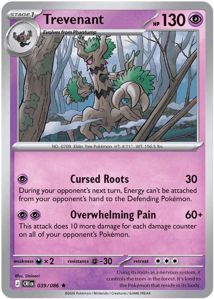 Trevenant (039/086) [Mega Evolution: Chaos Rising] | Card Citadel