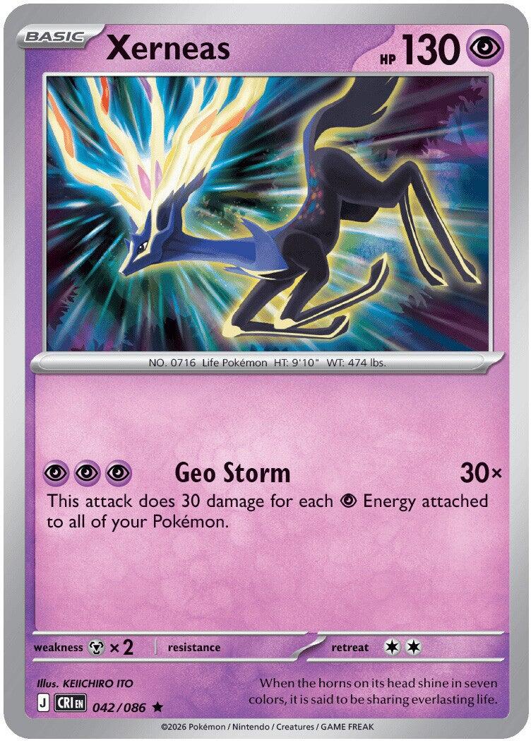 Xerneas (042/086) [Mega Evolution: Chaos Rising] | Card Citadel