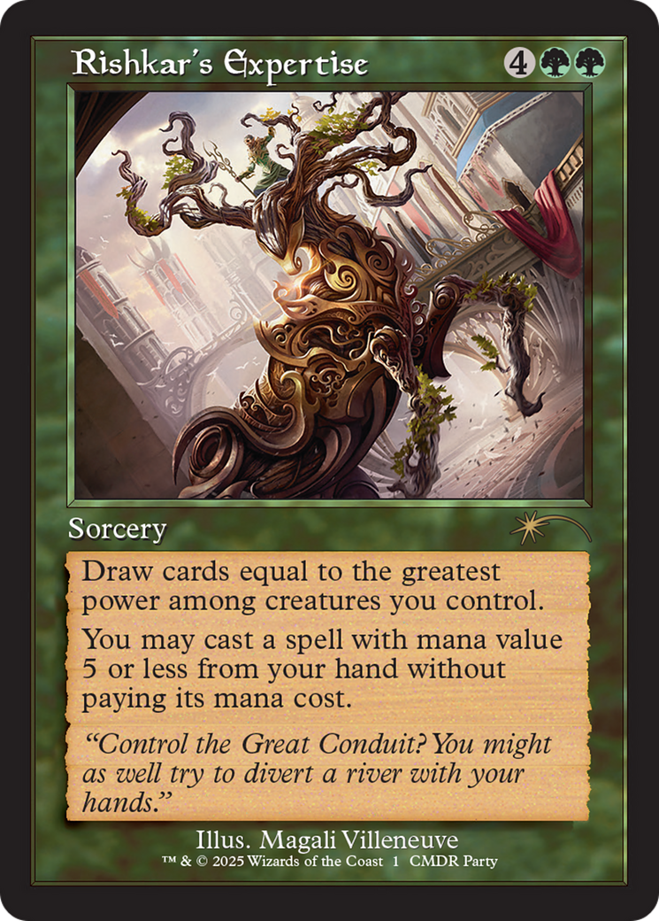 Rishkar's Expertise (Retro Frame) [Wizards Play Network 2025] | Card Citadel